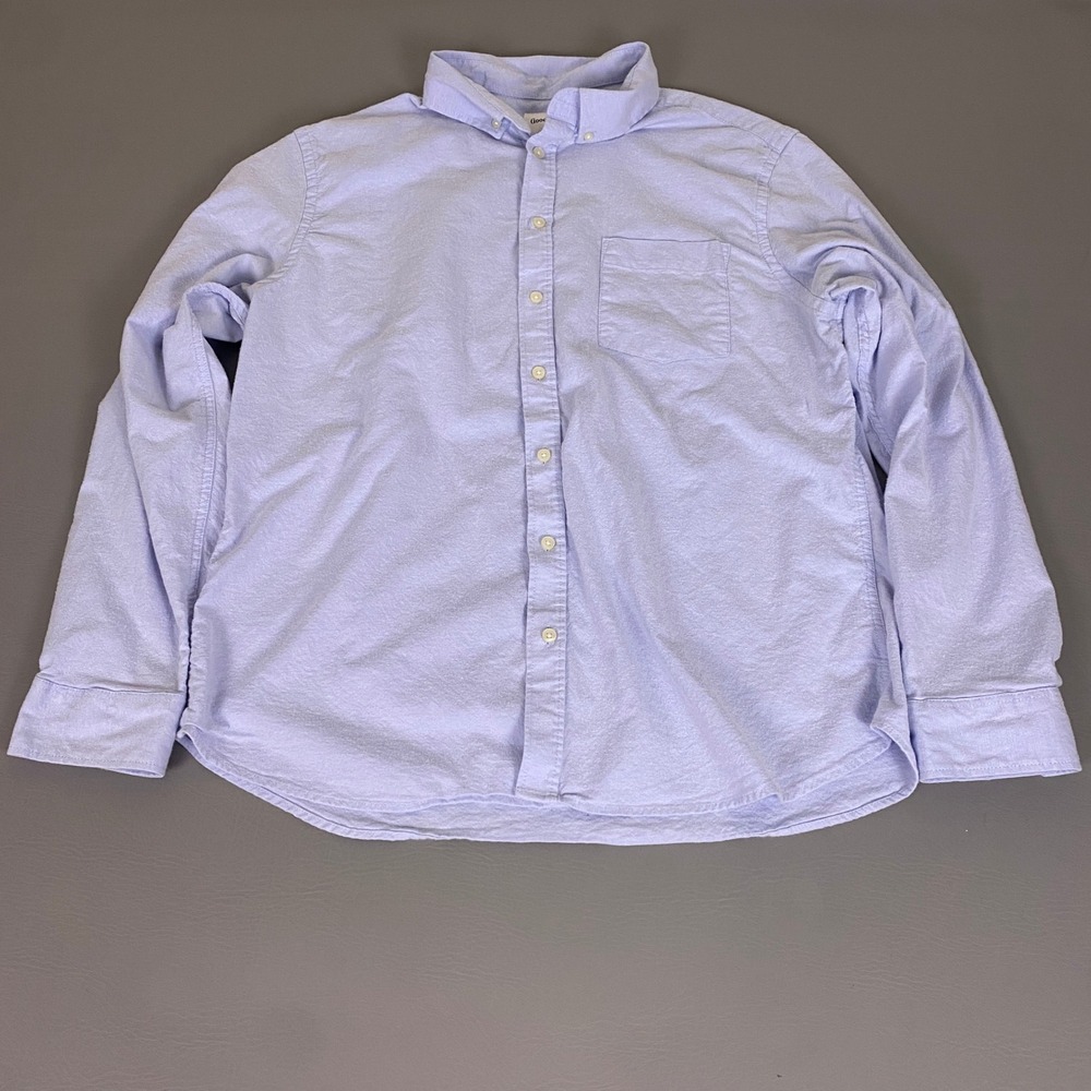 Goodfellow & Co Oxford Button Up Shirt Men's Size XXL Slim Every Wear Light Blue